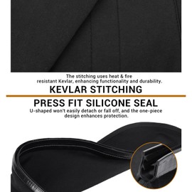 Welding Helmet Extended Cover and Bib Set ，Split Wrap-Around Design with Press Fit Seal for Full Neck and Head Protection, Welder Hood Accessories