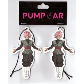 PumpCar car air freshener 2-piece double-sided goku black hanging cherry-scented for rearview mirror Car Interior Accessories Household Gifts
