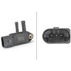HELLA 6PP 009 409-261 Sensor, exhaust pressure - 3-pin connector