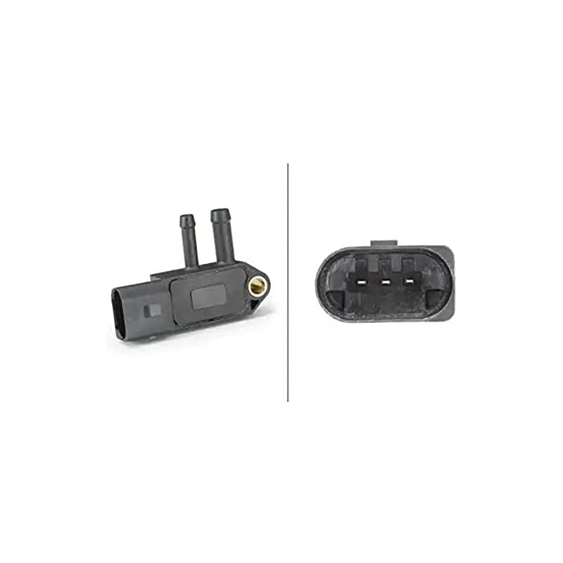 HELLA 6PP 009 409-261 Sensor, exhaust pressure - 3-pin connector
