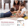 Kisangel 20pcs Polished Gemstones and Crystals Box Natural Rocks and