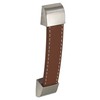 HOOUU 8 Pcs Leather Cabinet Drawer Pulls Knobs Handmade Leather
