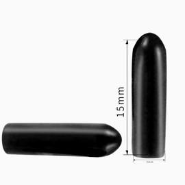 100pcs Screw Thread Protectors Inner Diameter 3mm PVC Rubber Round Pipe Bolt Cap Plastic End Cap Cover Black Thread Protectors