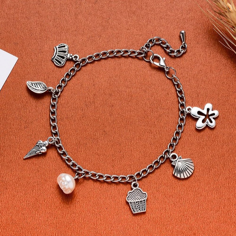 Echoed Elegance Silver Cute Charms Bulk for Bracelets Jewelry Making