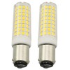 SQXBK 2PCS BA15D 120V Dimmable 10W Led Light Bulbs Double