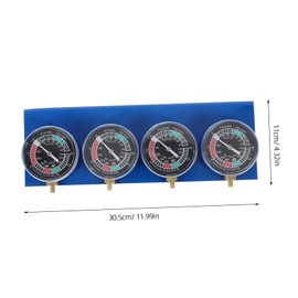Zerodeko Motorcycle Vacuum Gauge Kit Automotive Tool for Fuel System Tuning Sync Vacuum Pressure