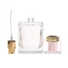 50ml Empty Glass Perfume Bottle, Refillable Atomizer Spray Bottle, Transparent