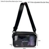 DRLOKPAK Stadium-Approved Clear Crossbody Bag Handbag–Reusable PVC Purse Pack for