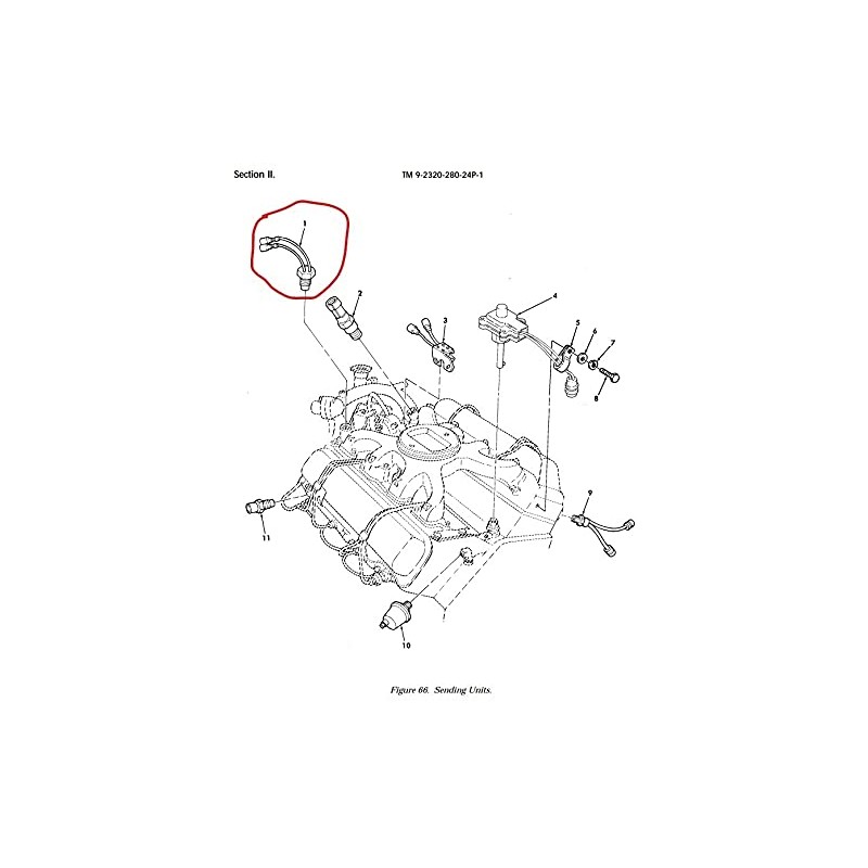 Replacement Thermostatic Coolant Fan Switch for HMMWV