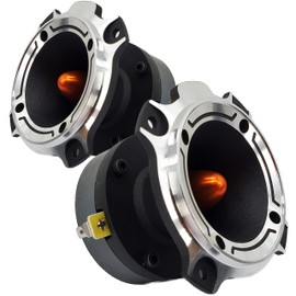 Gravity Warzone Series - WZ40TW - Heavy Duty Titanium Super Bullet Tweeter Loud Speaker 4-Ohms with 1200 Watts Maximum Power at 4 Ohms to 8 Ohms (2 Tweeters)