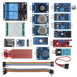 UMLIFE Upgraded 16 in 1 Smart Home Sensor Modules Kit Compatible for Arduino UNO R3 / Mega2560 / Mega328 /Nano/Raspberry Pi