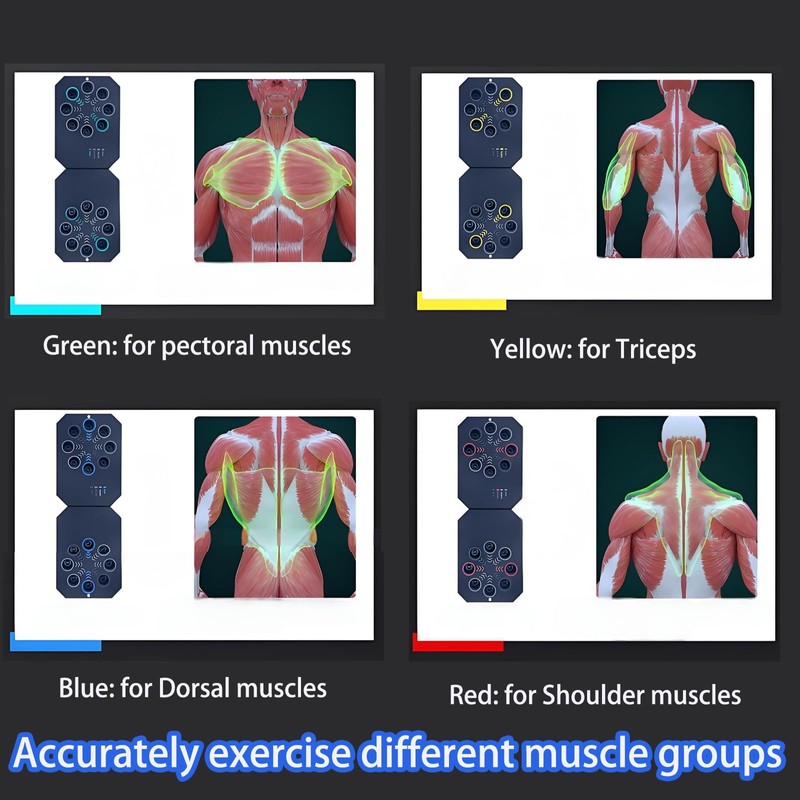 Adjustable Push Up Board,Portable Multi-function Muscle Exercise Trainer,Home Training Equipment