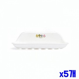 Hygienic wall-mounted soap dish stand white x 5 soap dish