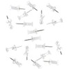 100-Pack Push Pins Tacks, Clear Plastic Head, Steel Point,Thumb Tacks
