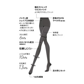 Gunze SB540 Women's Stockings, Sabrina, 3 Pairs Set, Black, Tighten and Beautiful, Difficult to Run, Black