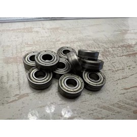 Unbranded pack of 10 696ZZ 2 Shielded Metal Ball Bearing 6mm x 15mm x 5mm with side grove