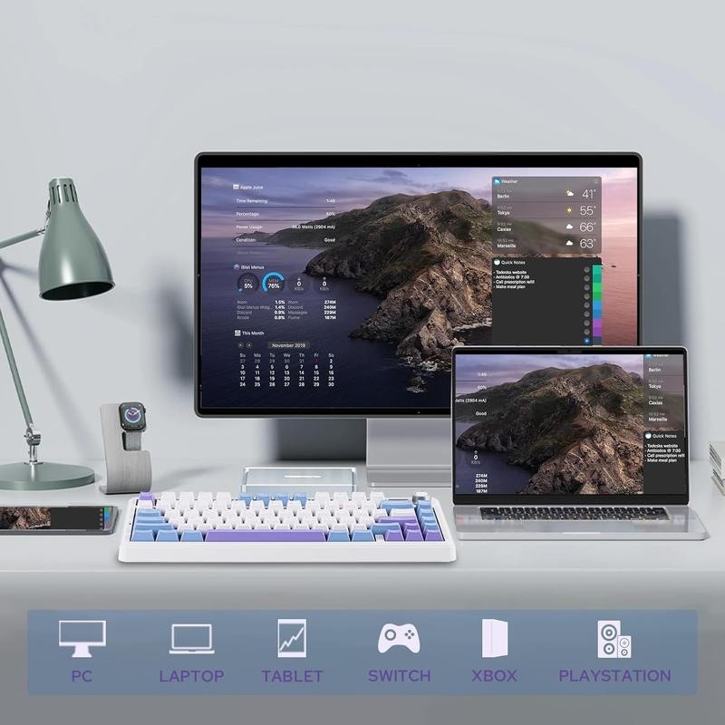 Aula F75 MAX Wireless Mechanical Keyboard with TFT Screen and