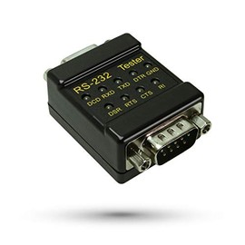 Cablemax RS-232 LED link Tester DB-9 Male to DB-9 Female