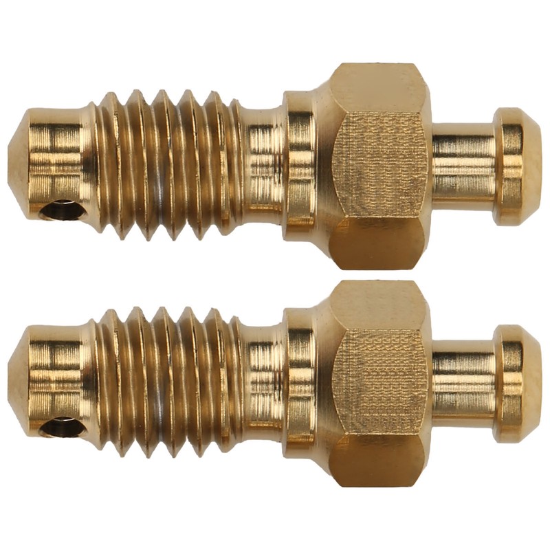 2Pcs Disc Brake Bleeder Screw Titanium Alloy M6 Rust Resistance