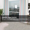 Double Layer Hollow living Room Dedroom Polyester Window Shading Drape