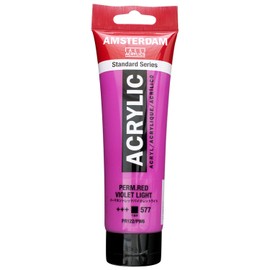 Talens Japan T1709-577 486010 Talens Acrylic Paint, Amsterdam Acrylic Color, Permanent Red Violet Light, 4.2 fl oz (120 ml)
