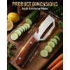 Multi-Purpose Kitchen Peeler, Sharp Stainless Steel Blade for Fruits &