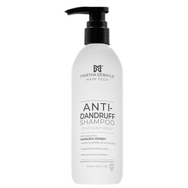 Martha Debayle Shampoo Anti-Caspa. Con Piritionato de Zinc, Miel de Manuka y Aceite de Argán, 450 ml.