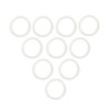 10 Pcs QiiMii White Silicon Tri clamp Gasket for Tri