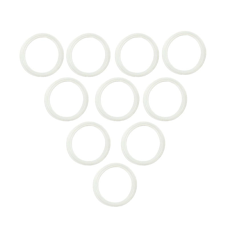 10 Pcs QiiMii White Silicon Tri clamp Gasket for Tri