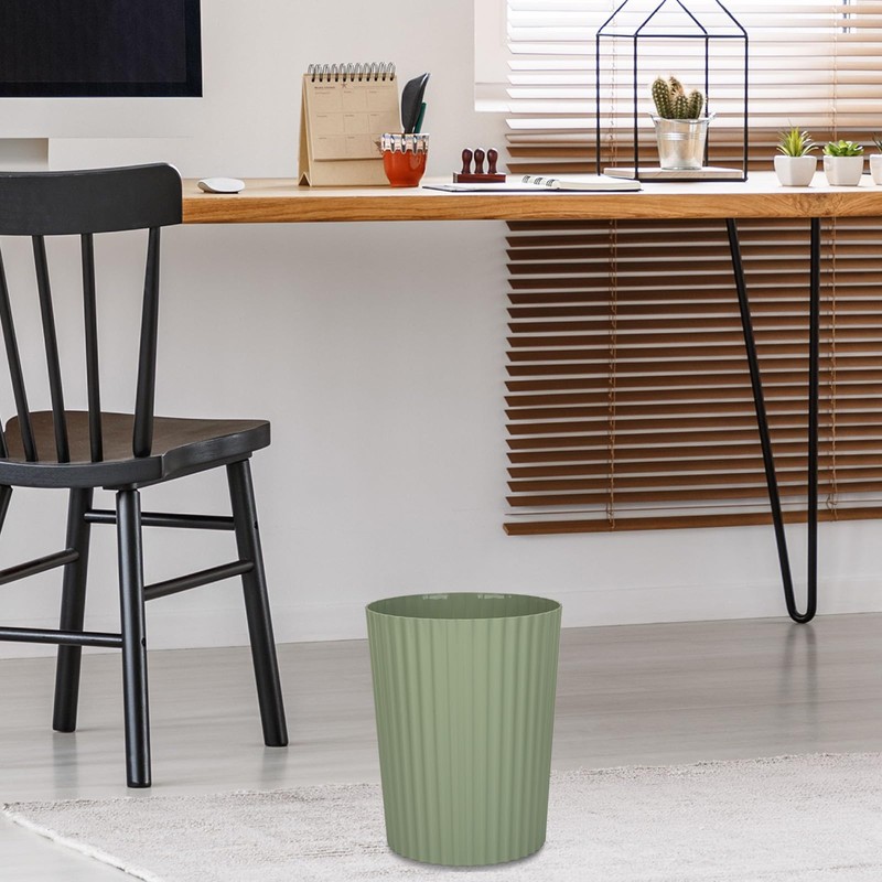 JiatuA Small Trash Can Plastic Wastebasket Round Garbage Container Bin