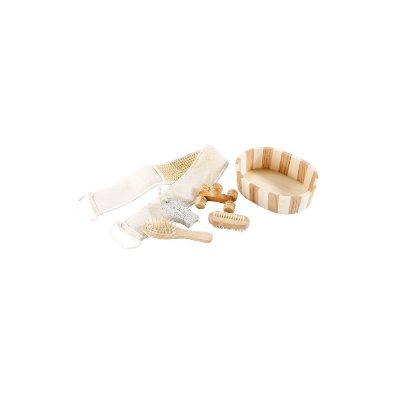 Newgen Medicals Wellness Set: 6-piece Bath Set made from Natural