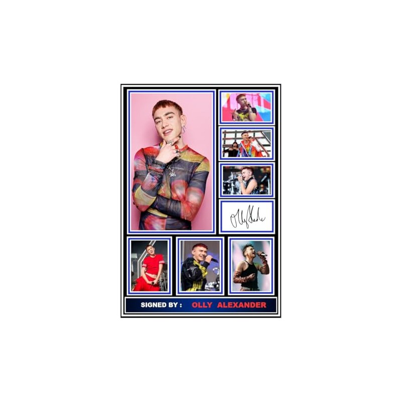 (109) Olly Alexander Signed A4 Photograph (21 X 297 CM)