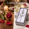 Crystal Glass Rose for Romantic Gifting – Elegant Artificial Flower