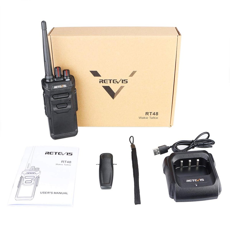 Retevis RT48 Waterproof Walkie Talkies Long Range,Rechargeable Two Way Radio