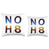 JC Designs No Hate Throw Pillow, 18x18, Multicolor