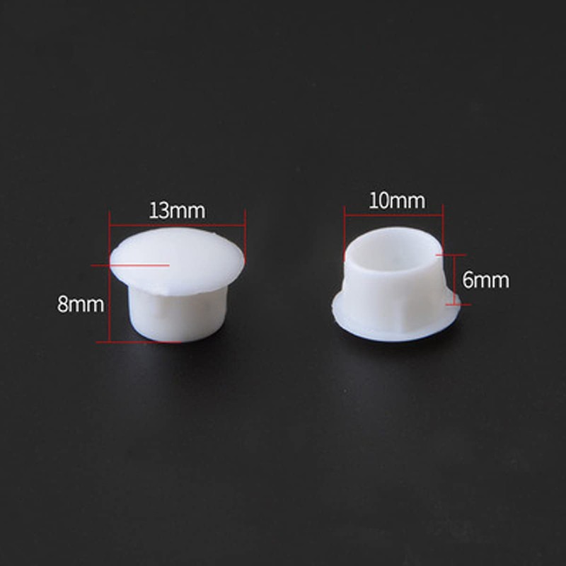 Plastic Hole Plug, Cylindrical Hole Dia. 10mm Straight Pattern Hole
