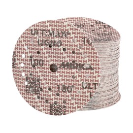 Mirka Ultimax Ligno Ø 125mm sanding discs Velcro Multifit/grit 100/100 pieces/multi-perforation/for sanding wooden surfaces