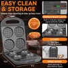 Baker's Friend Multi Stuffed Waffle Maker Thick, Belgian Mini Waffle