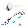 YUDTKK Heavy Duty Door Pull Handle, Stainless Steel Mirror Polish,5-3/5''