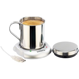 USB Cup Warmer with Stainless Steel Tray