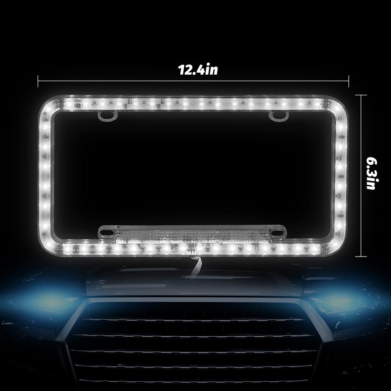 eing License Plate Frame Auto 12 V 54 LED Color