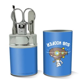 Sub Woofer Dog Submarine Funny Humor Stainless Steel Manicure Pedicure Grooming Beauty Care Travel Kit