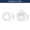 sourcing map 10Pcs 1/2"-13 Nylon Insert Hex Lock Nuts, 316