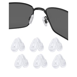 6 Pairs Replacement Nosepieces Nose Pads for Oakley Contrail OO4147 | Lizard OX5113 OX5120 | Gasser OX5087 | Limit Switch OX5119 OX5121 Sunglass - Hard Base