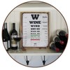 Laugh Lines Wine Eye Chart 9 x12 Metal Sign. FUNNY