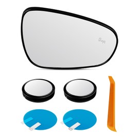Passenger Side Heated Mirror Glass Fit for Lexus ES300h ES350 IS250 IS350 CT200h GS350 LS460 Replace 8793133B40, with Blind Spot Detection Spotter Mirrors & Protective Films, Right