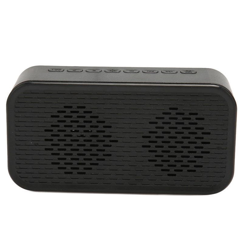 Bluetooth Speaker with Digital Alarm Clock Temperature Display Voice Announcement