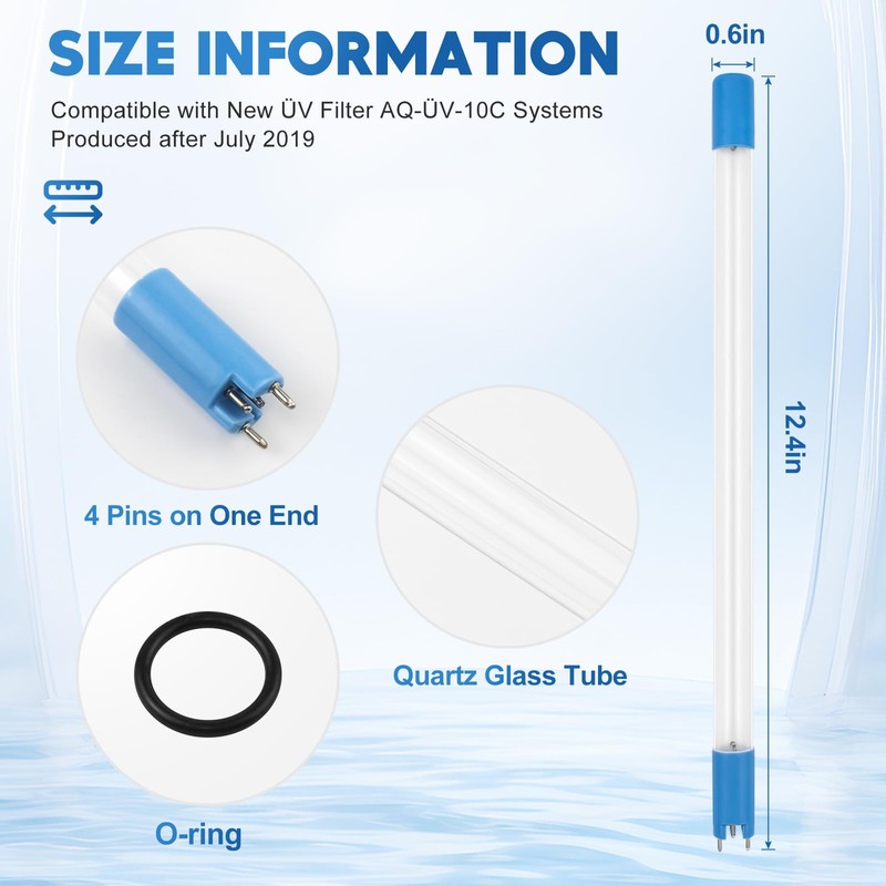 AQ-ÜV-L330C Üv Replacement Lamp Compatible with Aquasana Üν Whole House