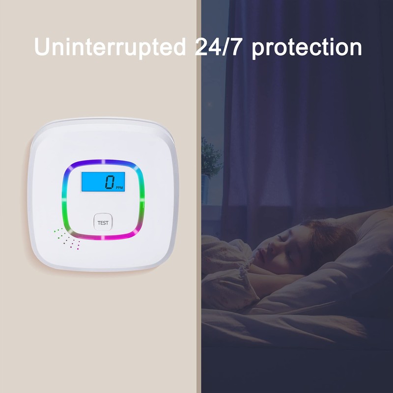 Scondaor CO Detector with Digital Display, Carbon Monoxide Detector with