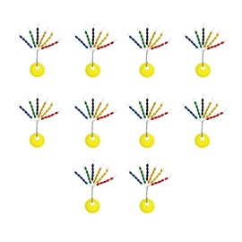 300Pcs Fishing Rubber Bobber Beads Stopper, 6 in 1 Float Stoppers Sinker Stops,Size L,M,S Available